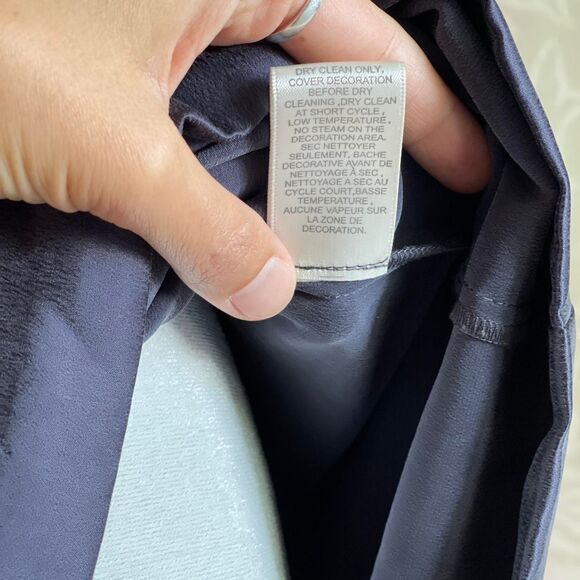 NWOT Rebecca Taylor 100%‎ Silk Gray Boho Mini Dress with Tassel Detail Size 6 - Picture 8 of 8